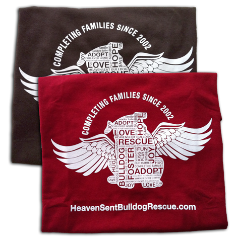 HeavenSent Bulldog Rescue T-shirts