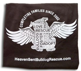 2013 HeavenSent Bulldog Rescue t-shirts
